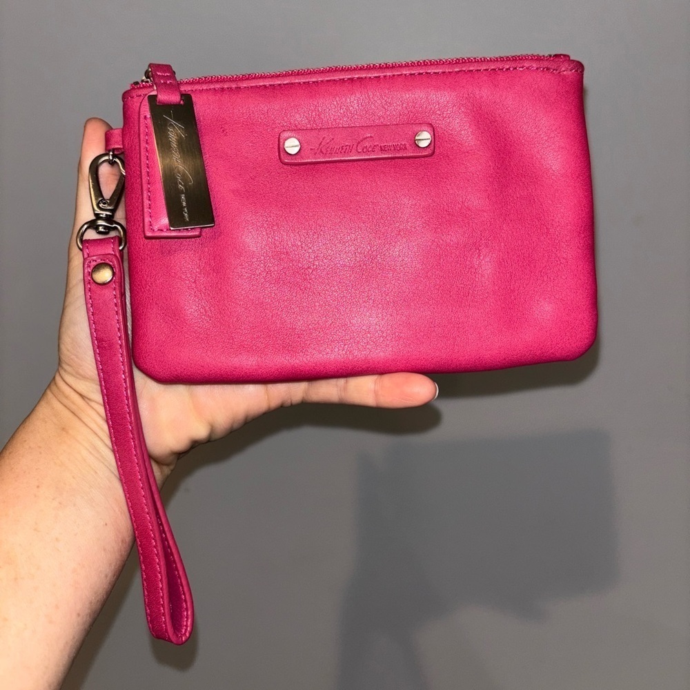 Kenneth Cole Vibrant Pink Wristlet